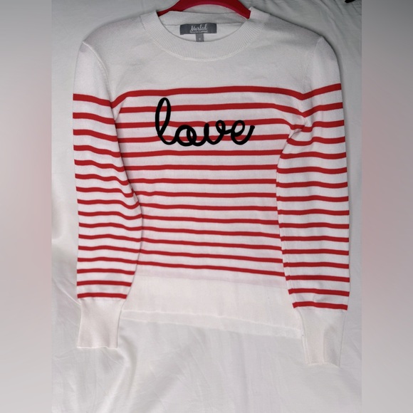 Free shipping!! Marled brand Fun, nice and cozy “Love” light sweater! - Picture 1 of 4